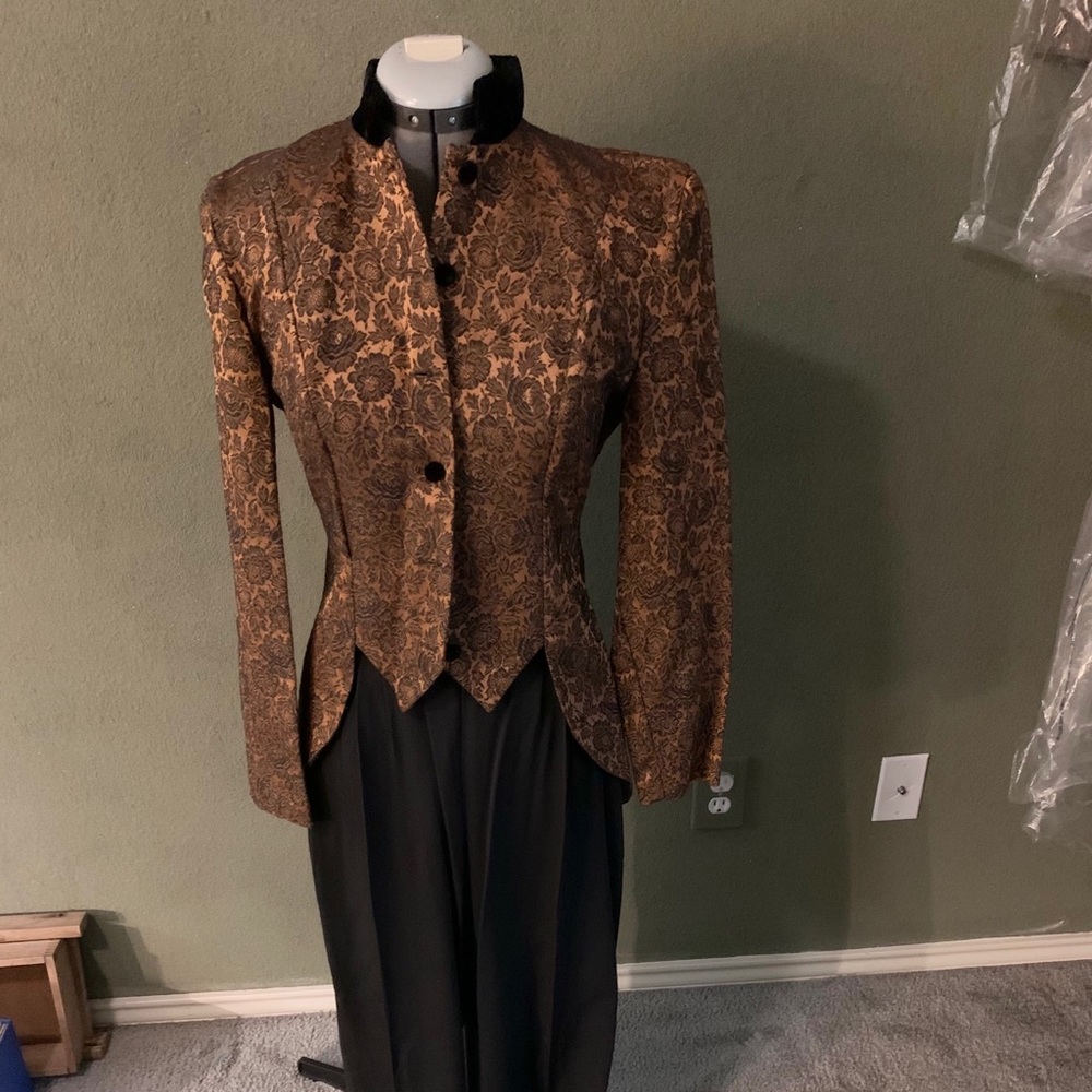 Two piece after five tuxedos pantsuit